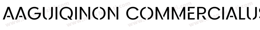AaGuiqiNon CommercialUse◆字体转换